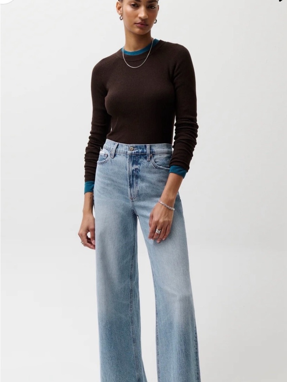 Pistola Lana Women's Wide-Leg Light Wash Jeans - Break